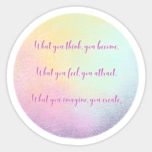 Inspirational quote Buddha Sticker Sticker